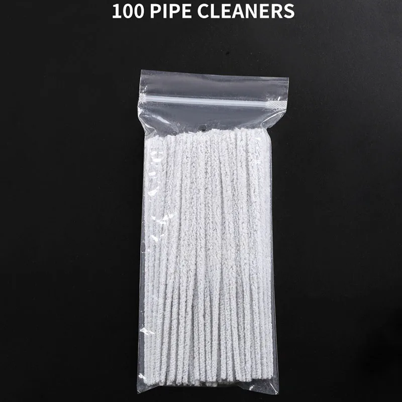 100pcs Pipe Cleaners Smoking Tobacco Smoking Pipe Cleaning Wood Pipe Smoking Pipe Clean Accessory Cleaner Tool