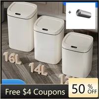 16L Smart Trash Can Automatic Sensor Dustbin Electric Waste Bin Waterproof Wastebasket For Kitchen Bathroom Recycling Trash