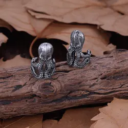 Fashion Design Stainless Steel Animal Octopus Ear Clip Earring Creative Handmade Female Non-piercing Cuff Jewelry Gift