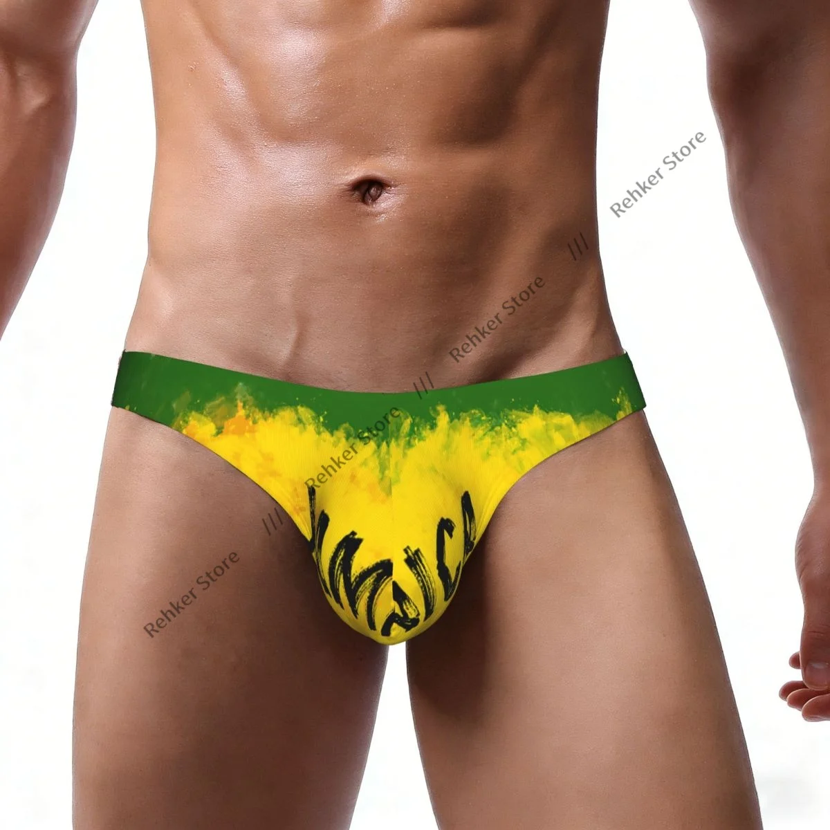 Men Bikini Briefs Jamaica Flag Male Underwear Sexy Underpants