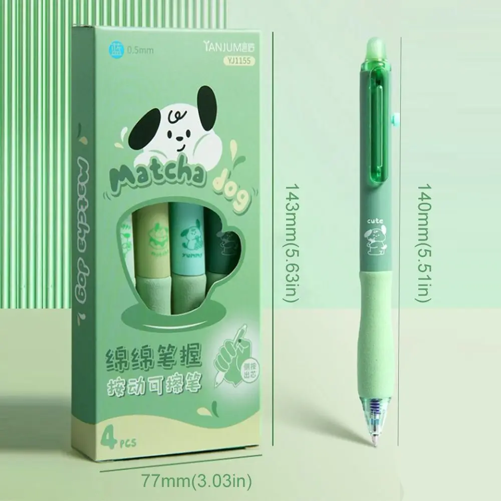 Kawaii Aesthetic Thermal Eraser Pen Cartoon Black Blue Ink Erasable Gel Pen Cute INS 0.5mm Writing Pen Office Supply image 6