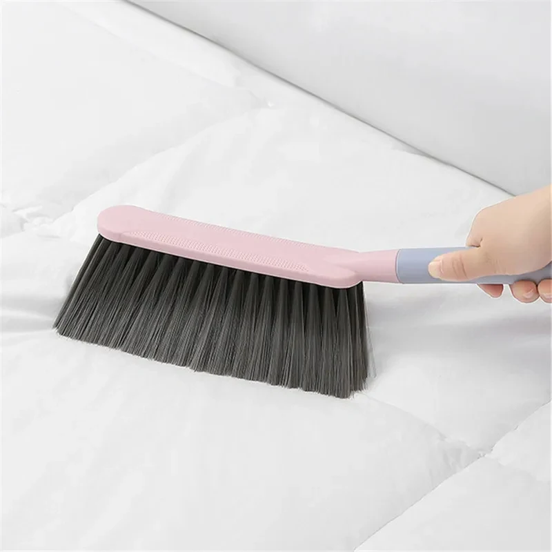 Bed Sweeping Brush Household Bedroom Cleaning Artifact Long Handle Sofa Carpet Dusting Soft Bristle Brush Cute Bed Broom