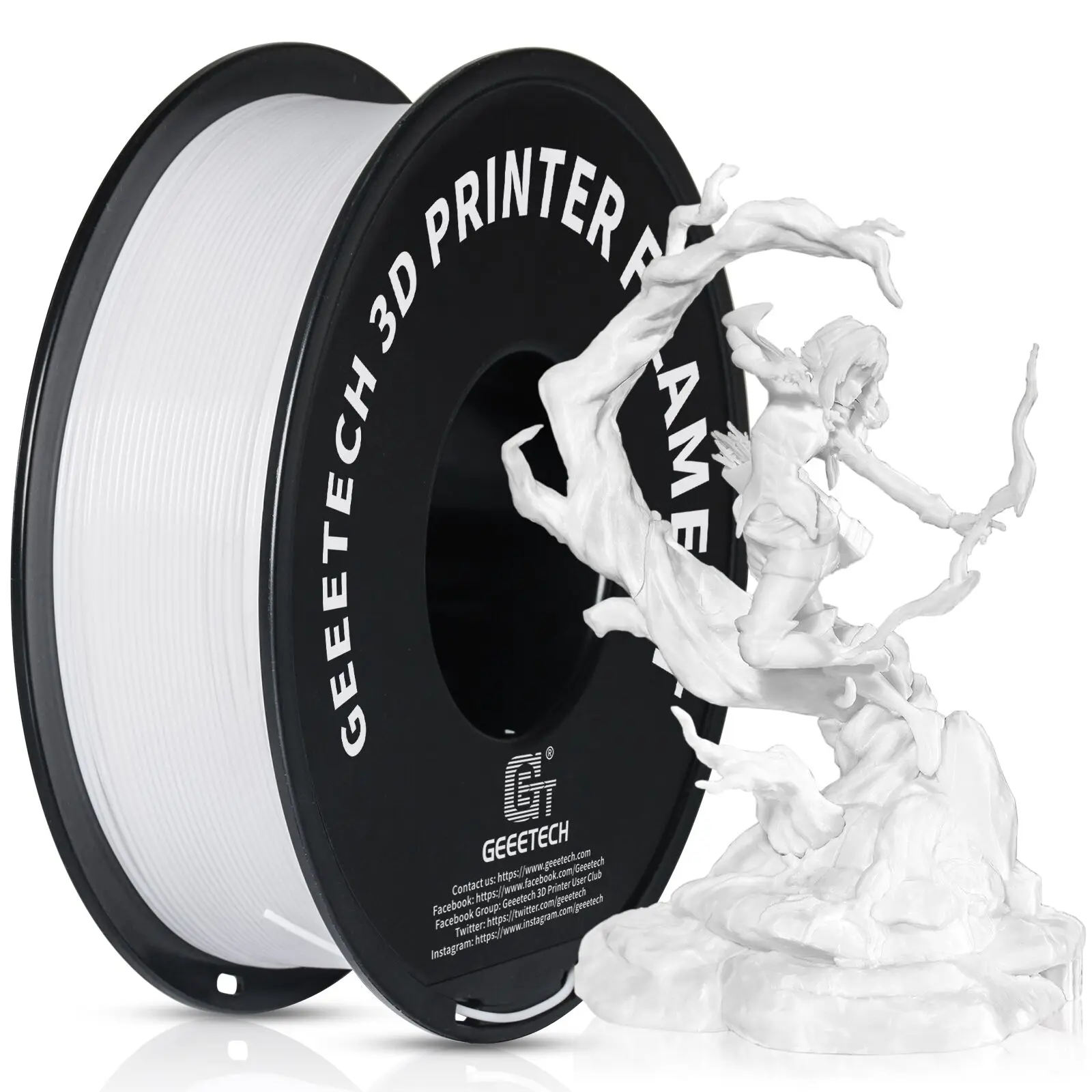 GEEETECH 1kg 1.75mm 1KG (2.2LBS) Zuiver PETG, 3D Printer Filament, Vacuümverpakking, wirwar-vrij, 3d druk materialse