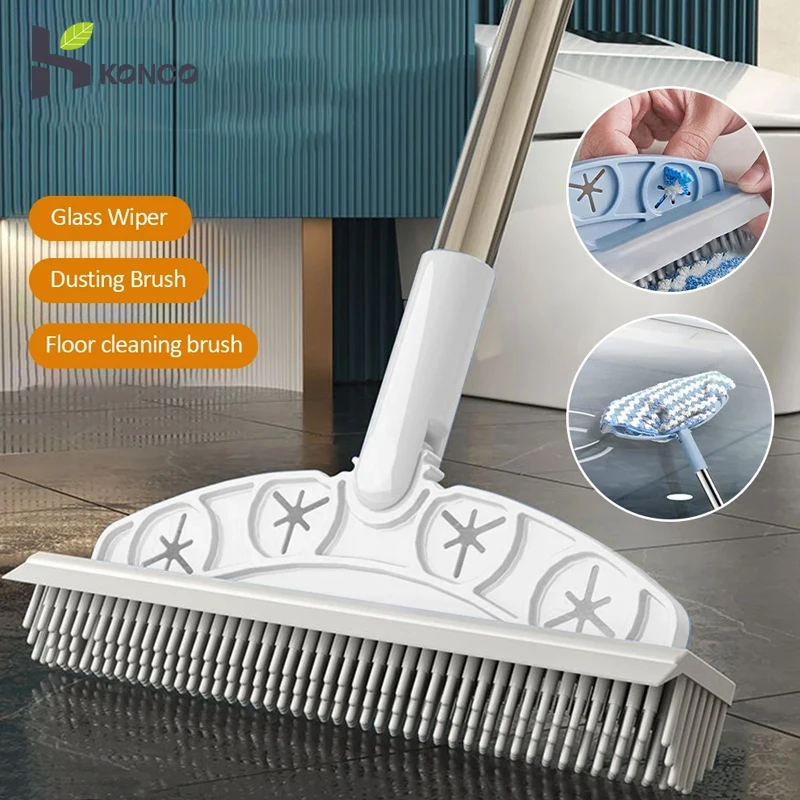 Silicone Magic Broom Rubber Broom Pet Hair Remover Multifunctional Cleaning Brush for Floor Cleaning,Tile,Windows,Carpet Squeege