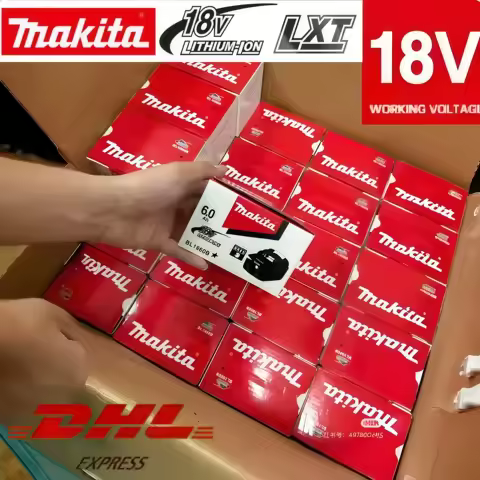 Makita 18V 6.0Ah Battery Original Lithium ion Rechargeable Battery 18V 6000mAh Replacement Battery BL1860 BL1850 BL1860B