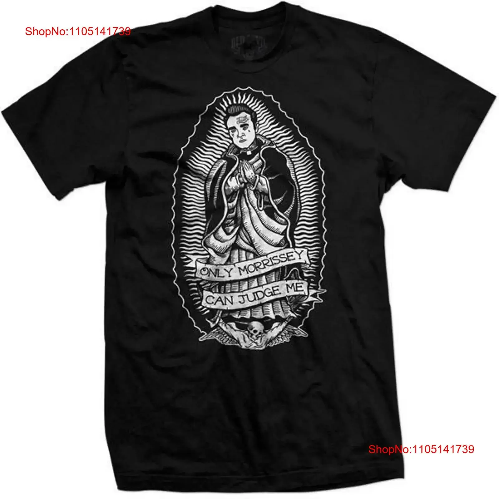 

NEW Red Devil MORRISSEY DE GUADALUPE BLACK T Shirt SMALL 5XLARGE MPT 418 BLK vintage Washed homme streetwear Stretched Soft