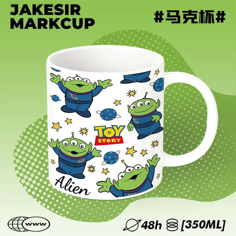 Disney Toy Story Cartoon carino tazza di ceramica creativo Kawaii maschio e femmina Home Office tazza di succo di caffè al latte regalo all'ingrosso