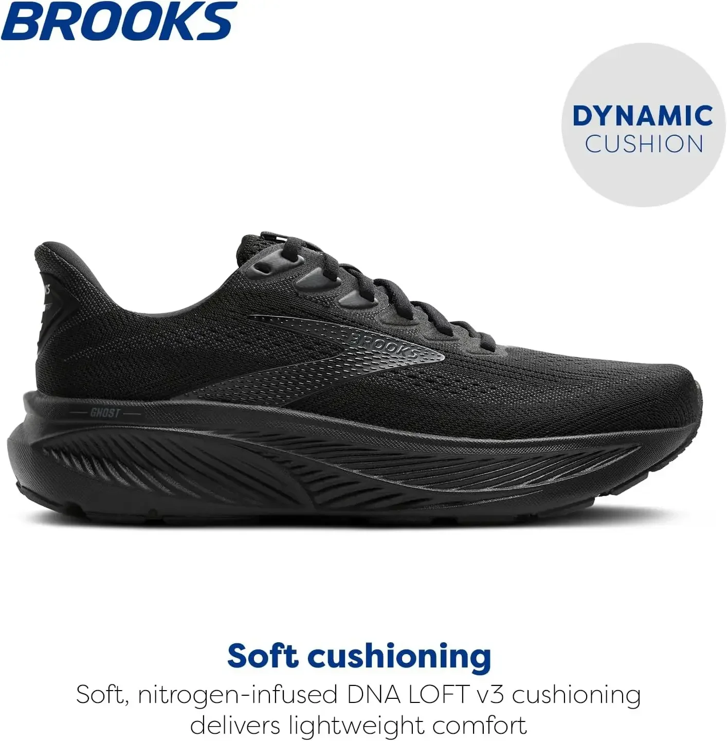 Sepatu Lari Netral Ghost 17 Pria Brooks