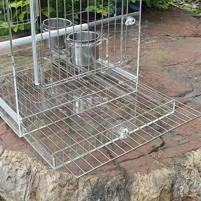 Transparent Acrylic Bird Cages Budgie Decoration Southe Park Bird Cages Luxury Outdoors Canary Jaula Pajaro Supplies WZ50BC