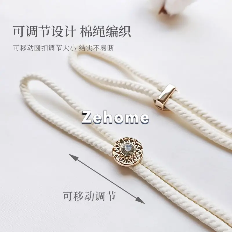 New Modern Simple Adjustable Flower Curtain Strap Tie Lanyard Gauze Curtain Strap Storage Buckle Fixed Pendant