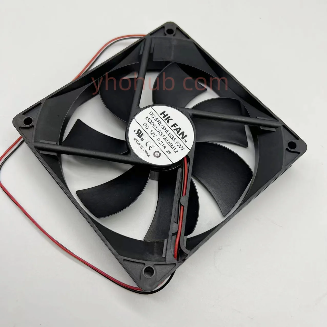 

HK FAN AS12025M12 DC 12V 0.21A 120x120x25mm 2-Wire Server Cooling Fan