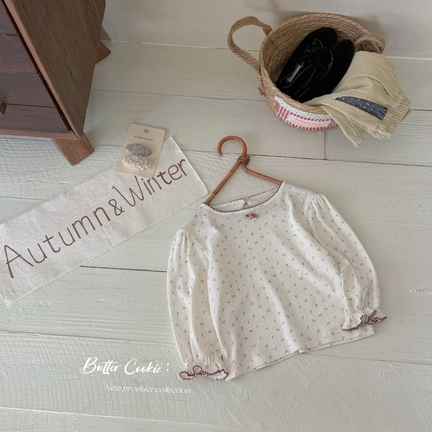 Girls T-shirt 2026 Spring and Autumn New Children's Clothing Korean Style Girl Baby Color Small Flower Round Collar Undershirt
