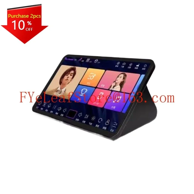 KV-V9Max Song Ordering Machine, Home KTV Karaoke, Touchscreen Microphone, Reverb Integrated Machine