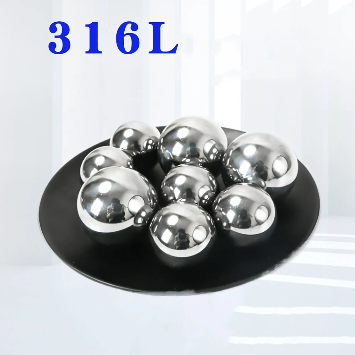 

Dia 2.38mm 3mm 3.5mm 4mm 5mm 6mm 7.938mm-60mm Solid 316L Stainless Steel Ball Smooth Steel Beads Round Ball