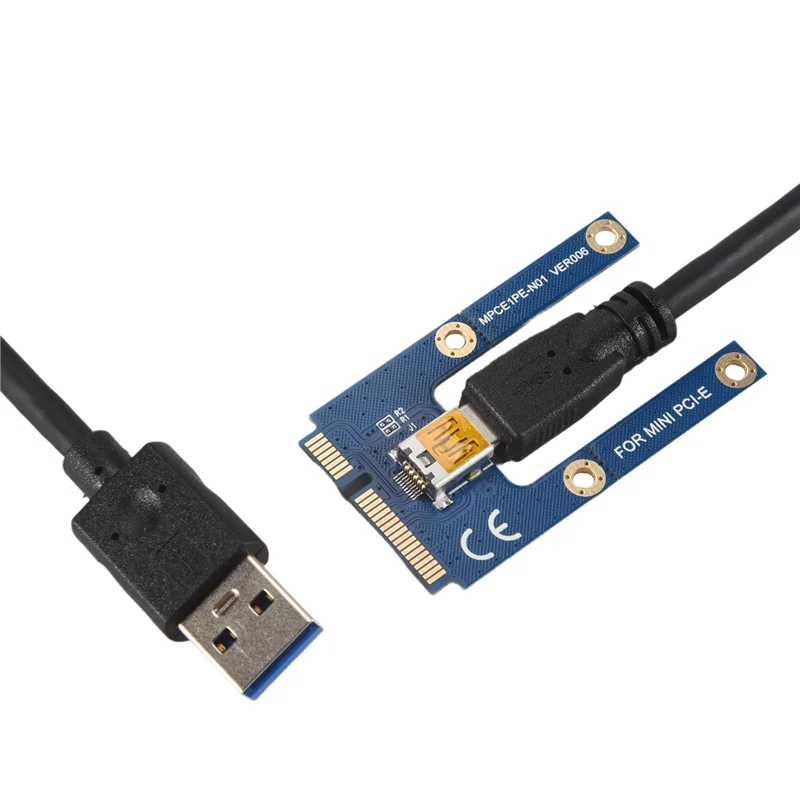 Practical-USB 3.0 Mini PCI-E To Pcie PCI Express 1X To 16X Extender Riser Card Adapter Extension Cable For Bitcoin Miner Mining