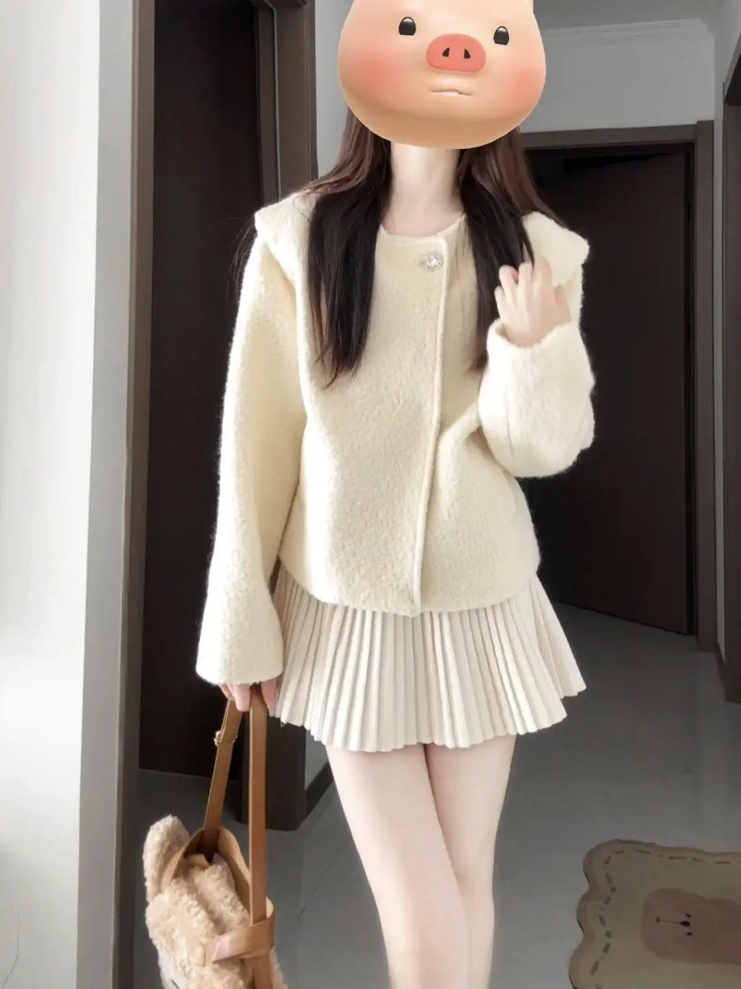 

Женский твидовый жакет больших размеров, летний, винтажный, элегантный, с регулируемым поясом, двубортный, в корейском стиле, с узором в горошек