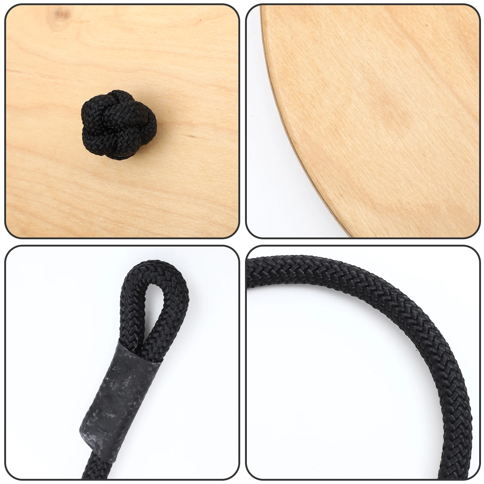 

Wooden for Kids Thickened Disc High-Strength Load-Bearing Disc Swing Adjustable Rope Galvanized Ring Outdoor Indoor Toy Swing