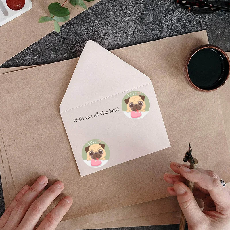 500pcs Cartoon Animal Stickers for Kids 6 Designs Pattern Dogs Classic Toys Sticker School Teacher Reward Sticker Stationery