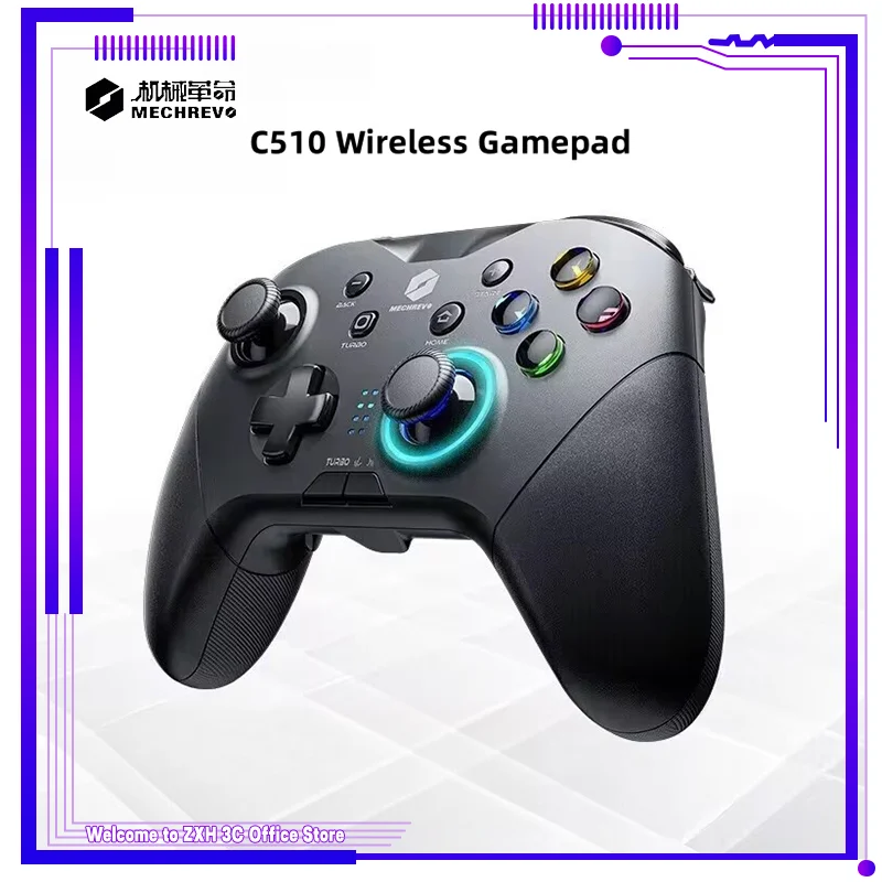 

Mechrevo C510 Three Mode Wireless Game Controller Similar Xbox Switch Computer Tv Mobile Phone Bluetooth Motion Game Controller