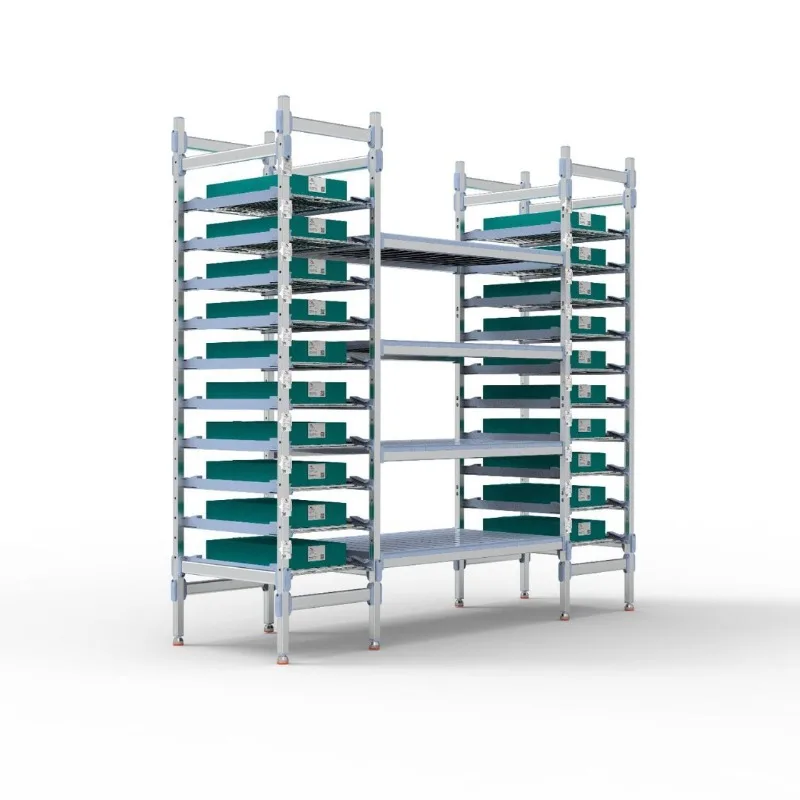 Medical aluminum alloy operating room shelves, mobile multi-layer sterilization bag storage racks, refined management