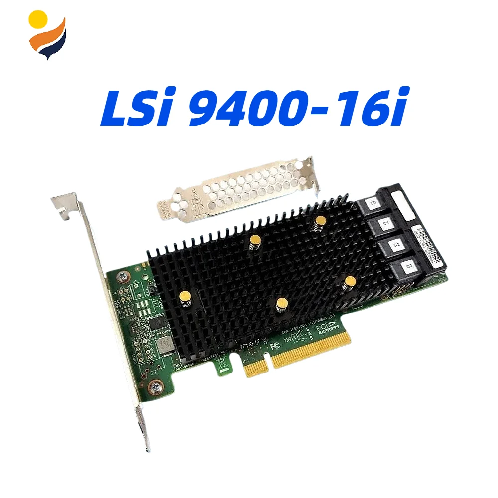 LSI 9400-16i RAID Controller Card PCIe 3.0 X16 Tri-Mode HBA 12Gb/s SAS SATA NVMe Server Storage for Business And Networking