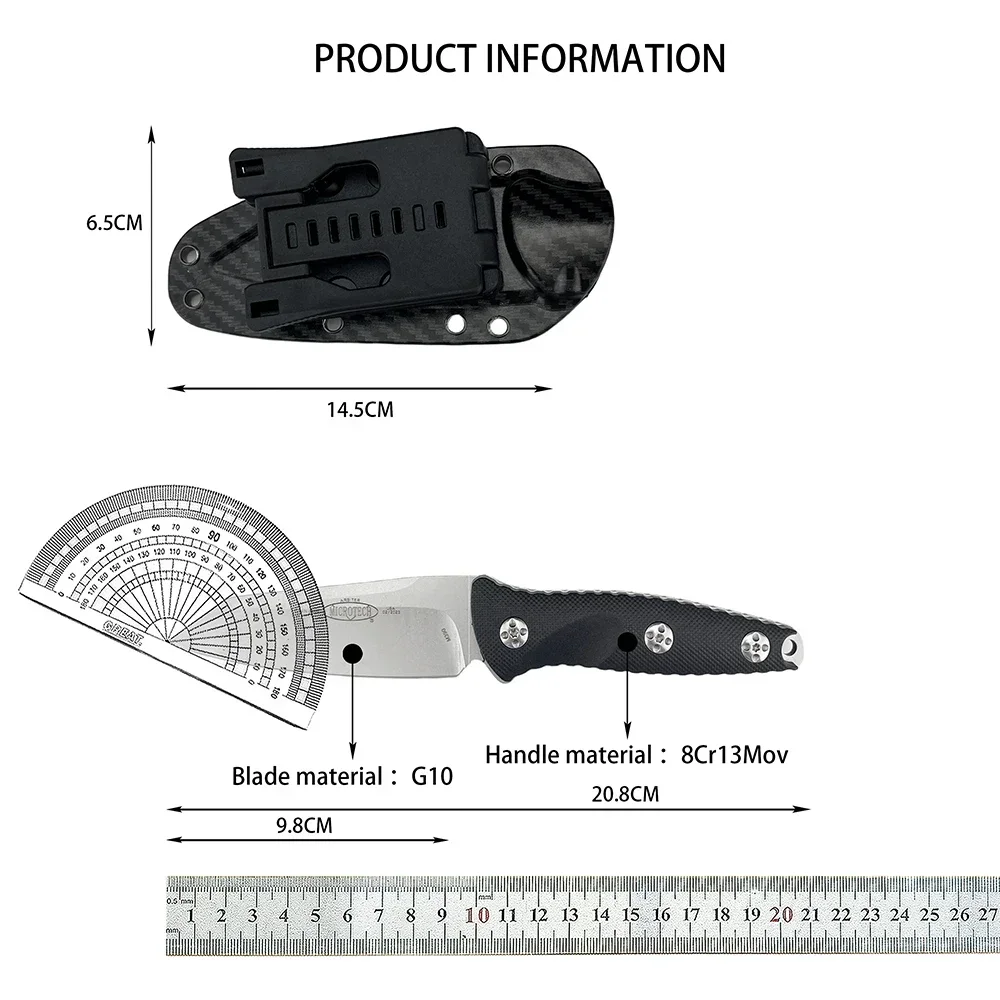 93 متر البرية بقاء الدفاع عن النفس مستقيم سكين 8Cr13Mov شفرة المحمولة في الهواء الطلق التخييم الصيد EDC أداة ألياف النايلون مقبض #2