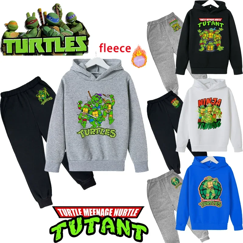 Nowa nastoletnia Mutant Ninja żółwie zestaw polar dzieci bluza kurtka dla dzieci chłopiec dziewczynka ubrania bluza z kapturem wiosna jesień prezent