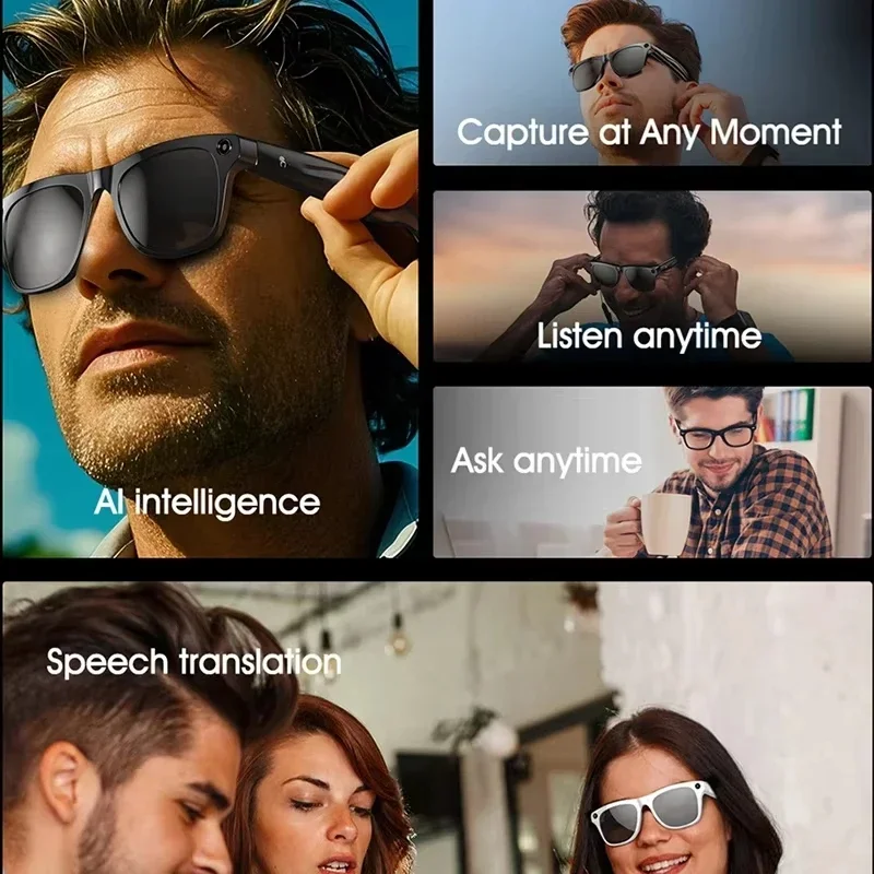 Xiaomi 8K AI Smart Glasses With 100MP Camera Chat GPT Touch Sport Sunglasses Bluetooth Call Video Music Player For Men Women - Image 4