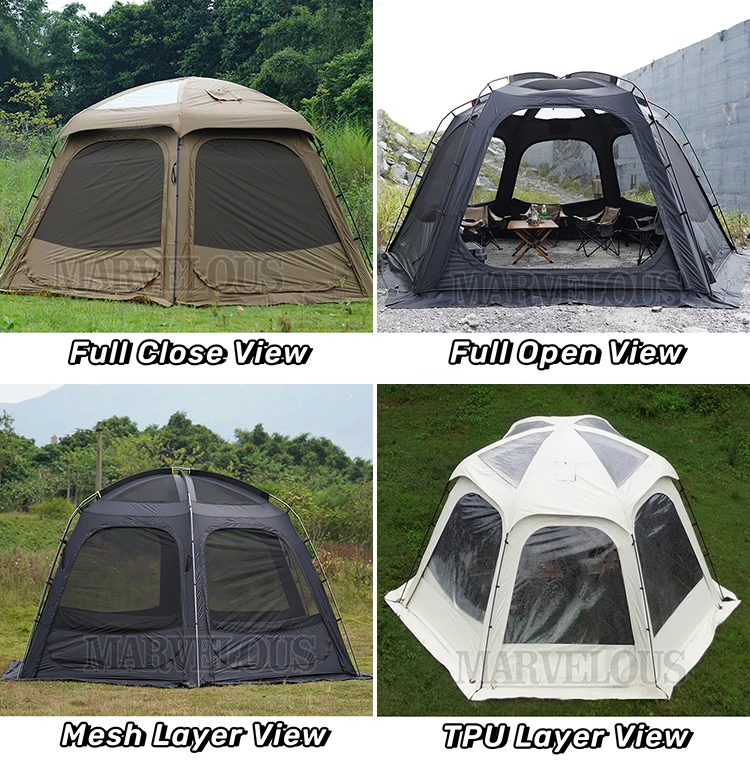 Hot Selling Large Connectable Tent Geodesic Dome Party Tent Made of Durable Polyester-Available for Sale