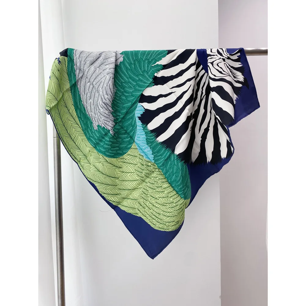 

Horse Double Side Print Scarf 90CM Women Mulberry Silk Scarfs Luxury Designer Bag Neck Scarves Hand Rollerd Shawl Mother Gift