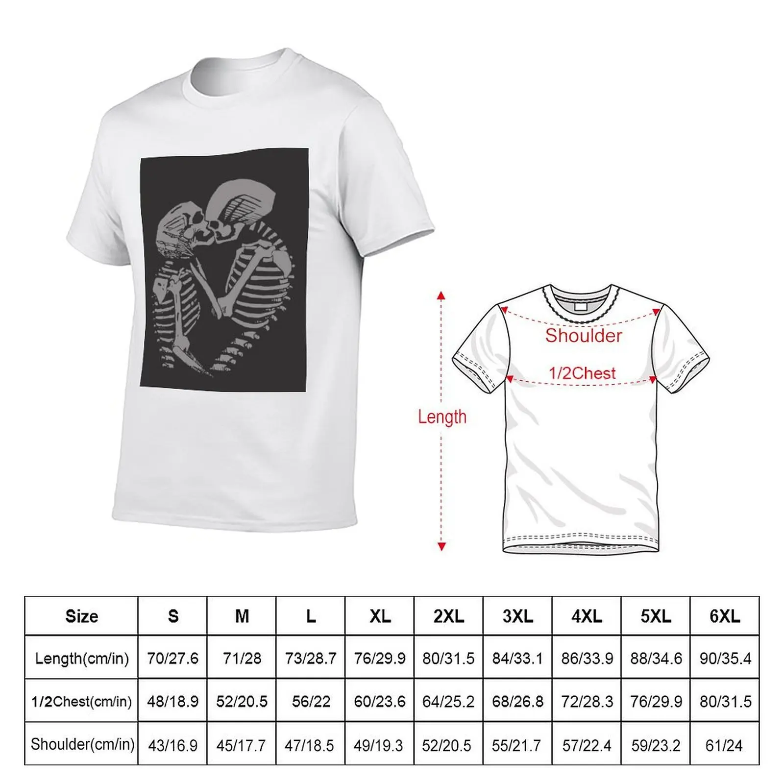Bare Bones T-Shirt man t shirt summer t shirts for man cotton funny man tshirt T-shirt