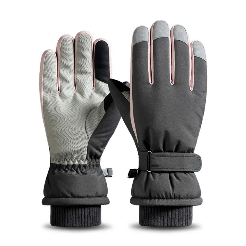 Outdoor Women Winter Ski Gloves Riding Can Touch Screen to Keep Warm And Velvet Gloves Waterproof Non-slip Gloves