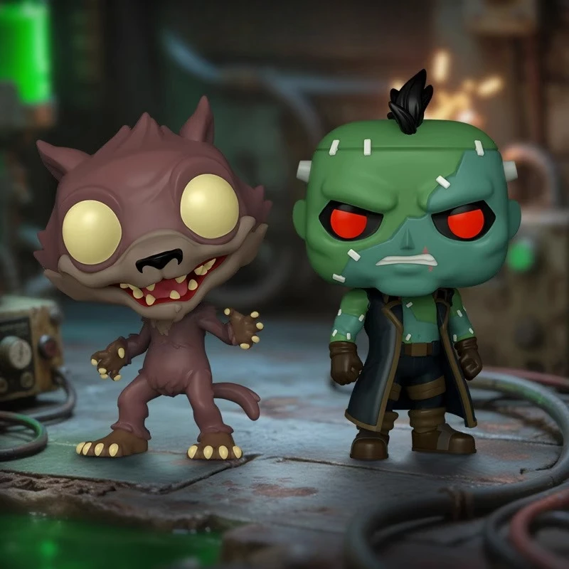 

Genuine Edition FUNKO POP《Creature Commandos》Weasel，Frankenstein Anime Desktop Decoration Ornament Model Toys Collectible Model