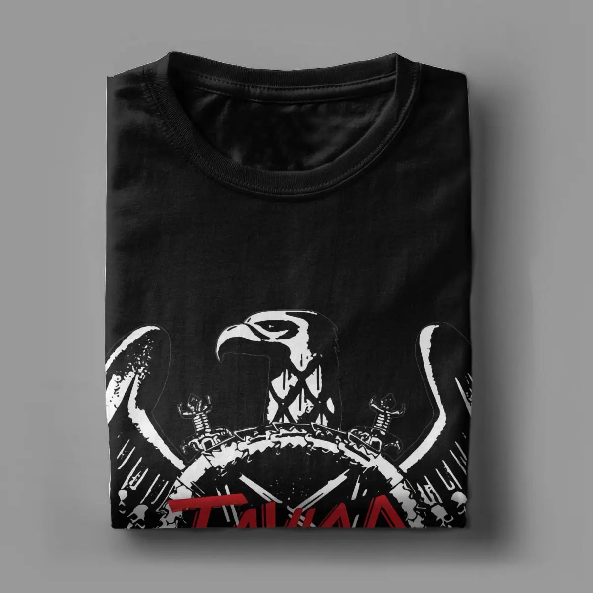 T-Shirt à Manches Courtes et Col Rond pour Homme et Femme, Vêtement Imprimé en Pur Coton, avec Motif de Metal Slayer, RapBand