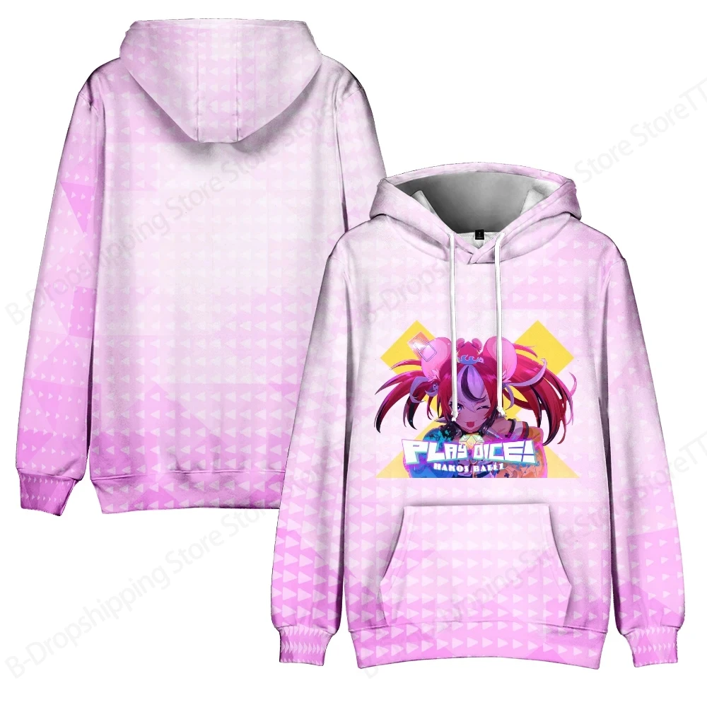 Hakos Baelz Hololive VTuber ثلاثية الأبعاد طباعة هوديي الرجال النساء موضة عادية هوديس البلوز الكرتون معطف جديد سوداديراس أنيمي الملابس #6