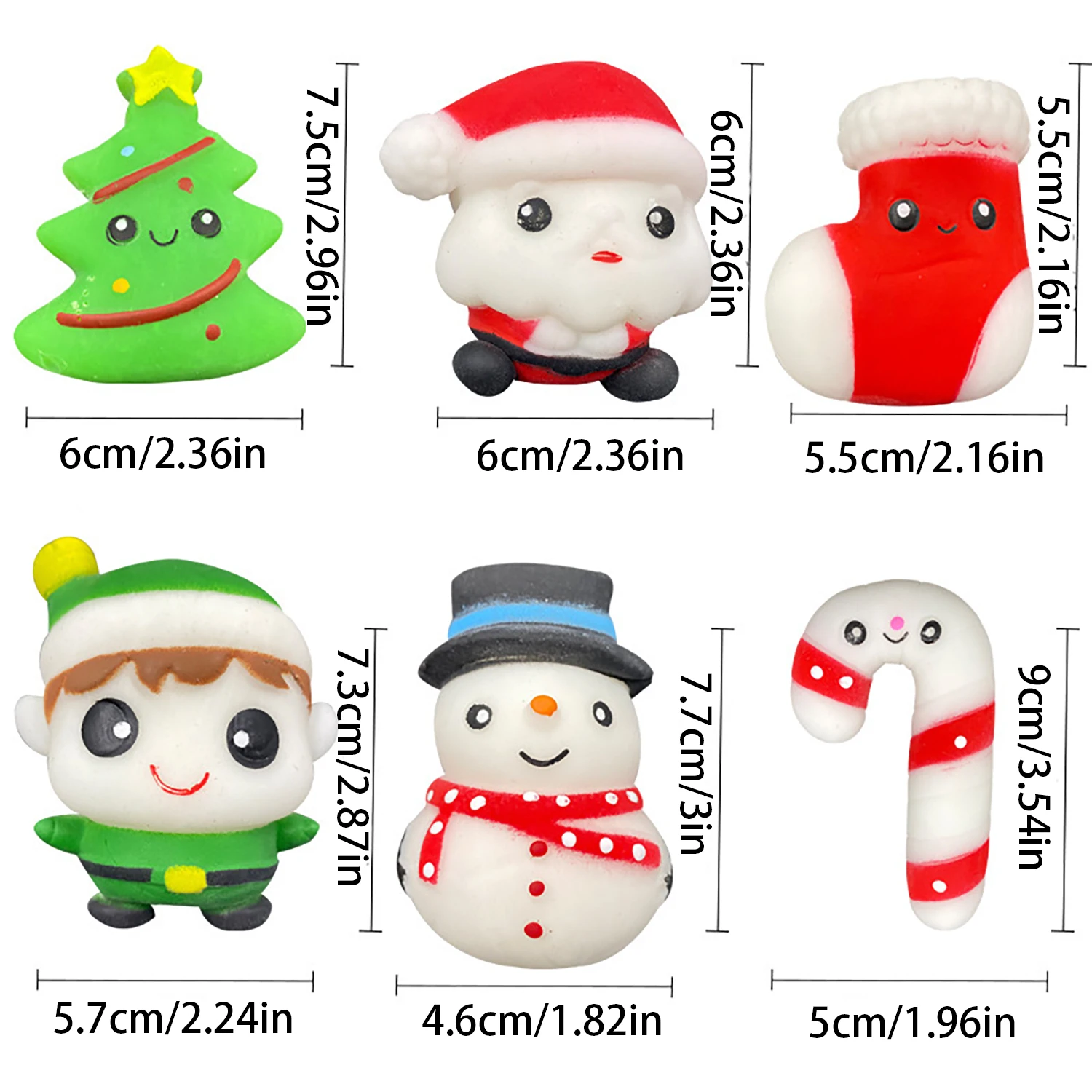 Christmas group decompression squeeze music squishy creative snowman tree squeeze music TPR soft rubber venting toy