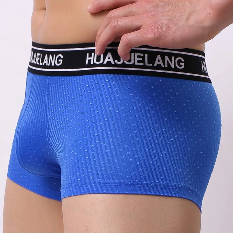 

Low Waist Men Boxershorts Underwear Sexy U Convex Pouch Man Underpants Breathable Nylon Male Boxer Panties Ropa Interior Hombre