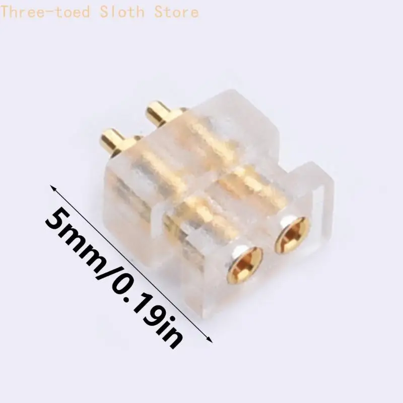 Paquete 10 piezas 0.78 mm Conector auriculares 2PIN HEMBLE FEMIN FEMIN PAR