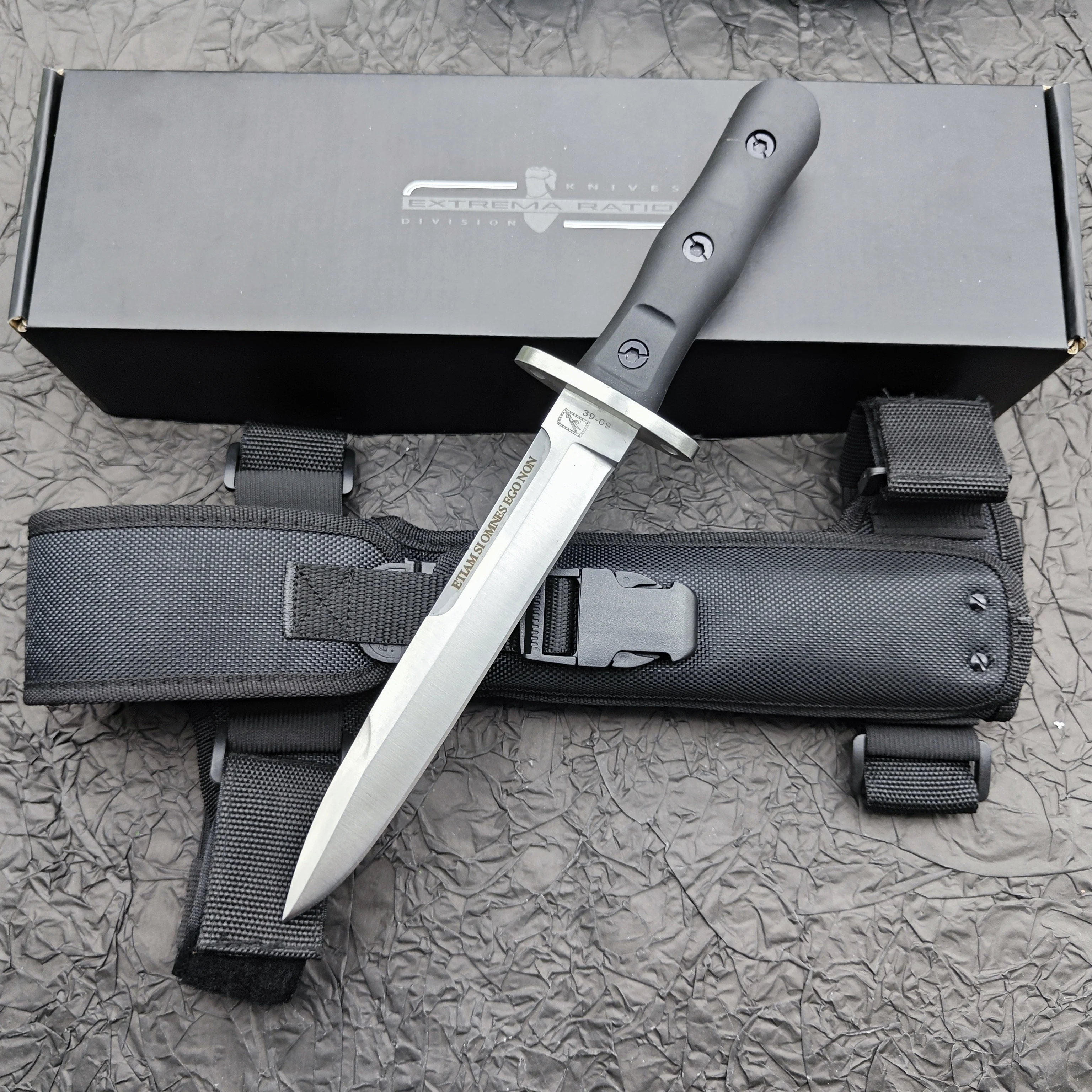 ER 38-09 Stainless Steel Outdoor Survival Knife EDC Camping Pocket Knife High hardness Hunting Knife for Hiking Tra