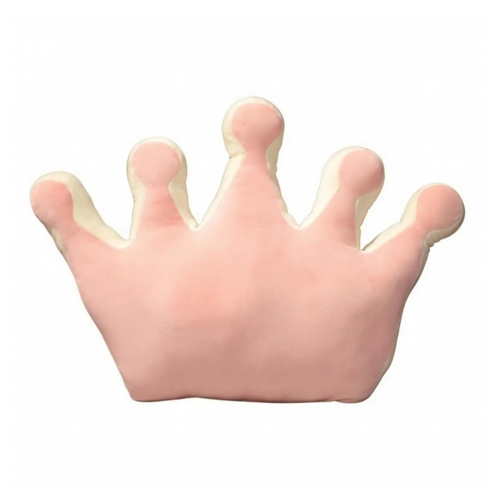 Crown-Shaped Soft Cushion Decorative Crown Cushion with down Cotton Filling Soft Soft for Bedroom, Sofa Area