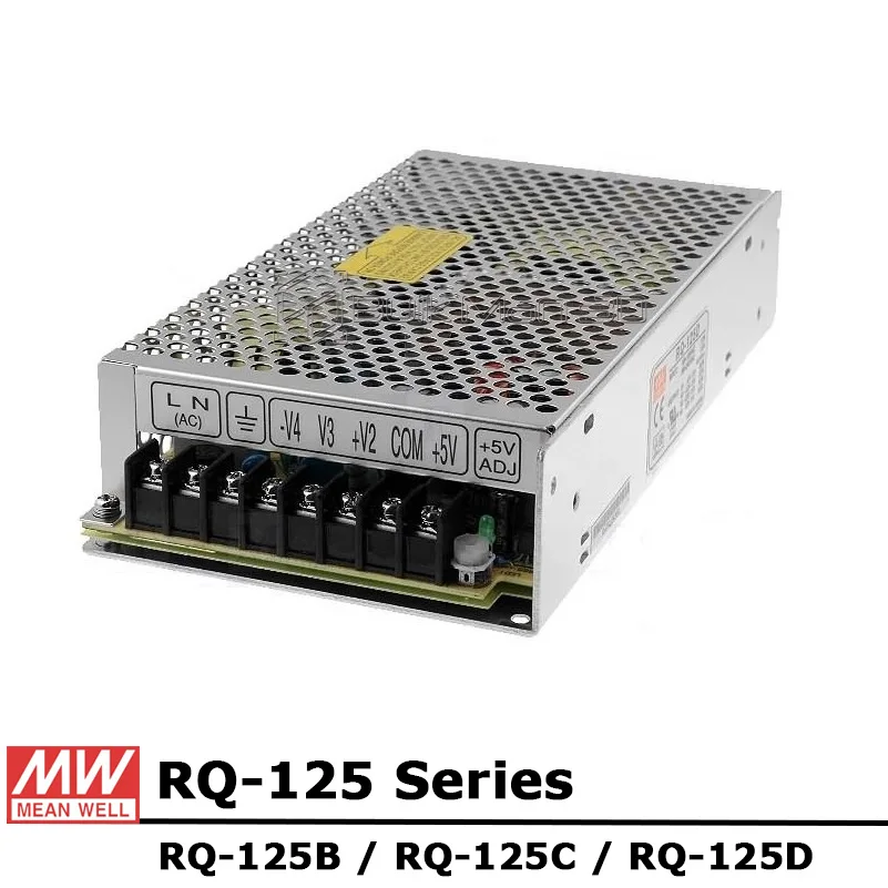 

Mean Well RQ-125 Series AC/DC 125W Quad Output Switching Power Supply RQ-125B RQ-125C RQ-125D