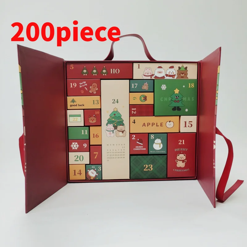 20 0piece.Custom.Advent Calendar Box   Luxury Custom Cardboard Calendar Boxes 12 Day Countdown Advent Calen