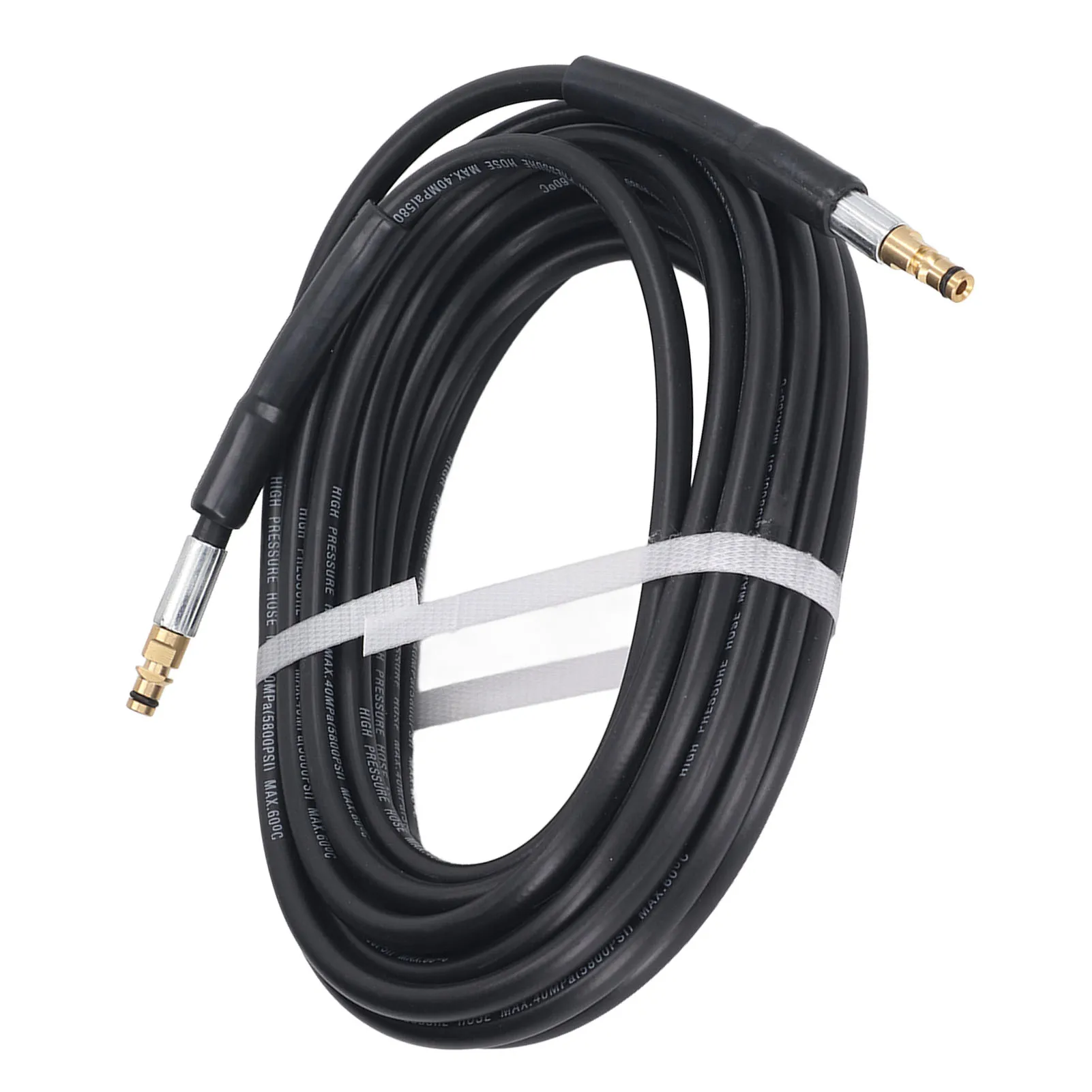 15m High Pressure Water Hose Rubber 5800psi 40Mpa Pressure Washer Hose Replacement For Karcher K2 K3 K4 K5 2 End Plug