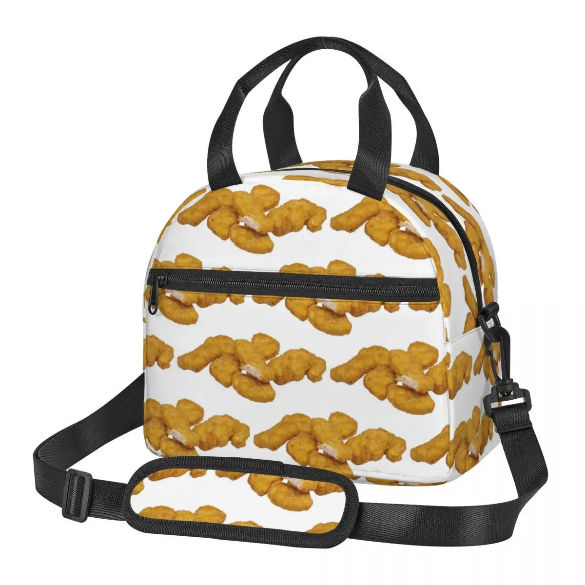 

Сумки для обеда Tasty Chicken Nuggets, изолированная коробка для бенто, многоразовая сумка для обеда, сумки для пикника, термосумка для женщин и детей