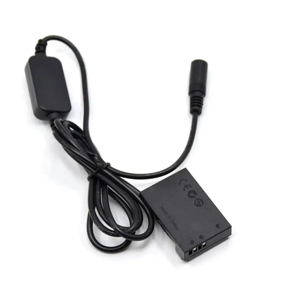 LP E12 LP-E12 Dummy Battery DR-E15 DC Coupler 12V-24V Step-Down Power Cable for Canon EOS 100D kiss x7 Rebel SL1 SX70HS Camera