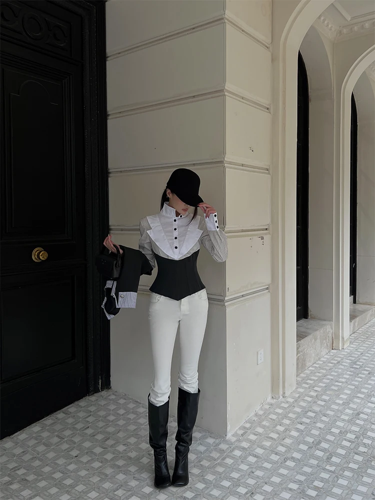 

HYTEMOLY Basic Versatile Low Waist Blend Stretchy Denim Pants Slimming Micro Flared Nine Points Casual Cotton Zipper