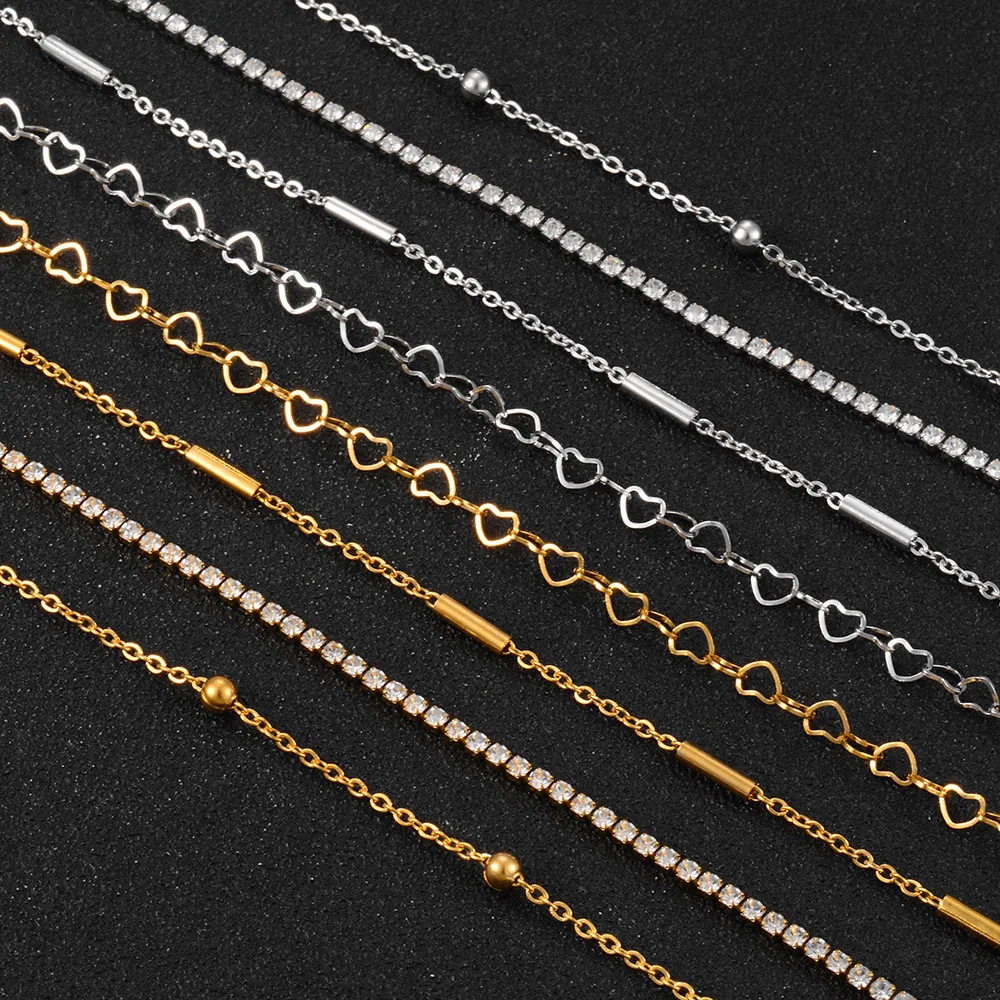 Edelstahl-Damenkette Verschiedene Stile Länge Beliebte Kette Goldfarben Hochwertiger Schmuck – Detail 1