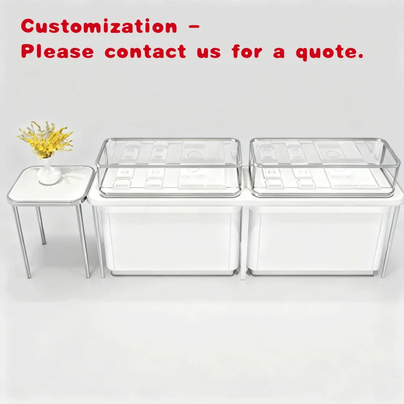custom.Supermarket Shelves Display Stand Double-Sided Light Duty Market Jewellery Rack Made of Metallic Material