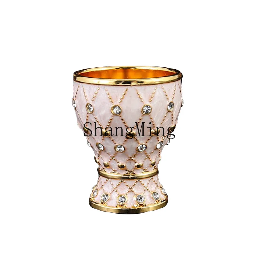 

DSA high-end grid point diamond cup household Baijiu cup one-bite cup retro high-value creative anti-drop