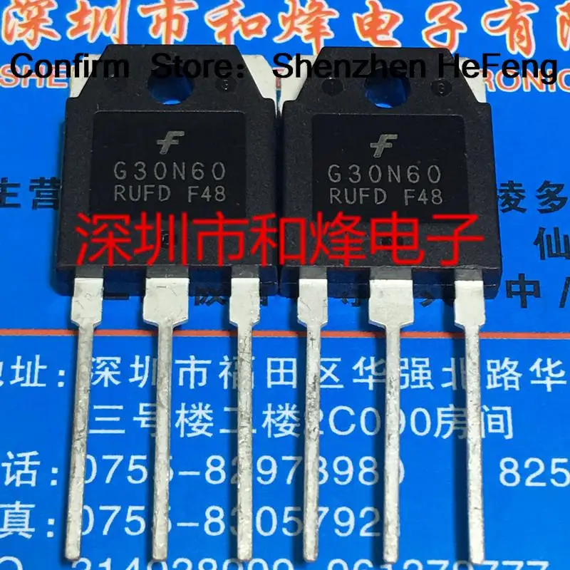 5PCS-10PCS G30N60RUFD  TO-3P      Really Stock Best Quality Guarantee Transistor Fast Shipping Quality